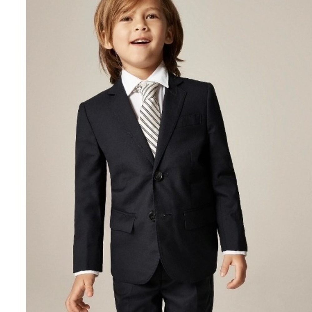 Crewcuts J.Crew Boys Navy Blue Ludlow Blazer Jacket Size 7 CH430 NEW $158